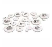28pcs White PU Leather Pads for Soprano Saxophone Woodwind