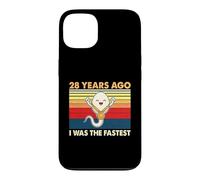 28th Birthday 28 Years Ago I Was The Fastest Bday Case for iPhone 13