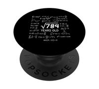 28th Birthday 28 Years Old Funny Math Nerd Humor G ift PopSockets Adhesive PopGrip