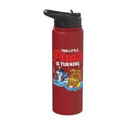 28th Birthday Pirate Shark Treasure Chest Party 28 Years Old Stainless Steel Insulated Water Bottle
