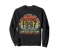 28th Birthday Real Legends December 1997 28 Years Old Men Sweatshirt