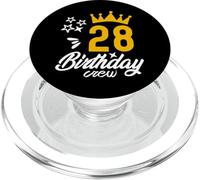 28th Birthday Squad Funny Birthday Crew Bday Group Team PopSockets PopGrip for MagSafe
