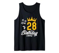 28th Birthday Squad Funny Birthday Crew Bday Group Team Tank Top