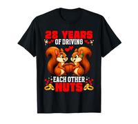 28th Wedding Anniversary 28-Year Driving Each Other Nuts T-Shirt