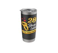 28th Wedding Anniversary 28 Years Later Marriage Couples Stainless Steel Insulated Tumbler