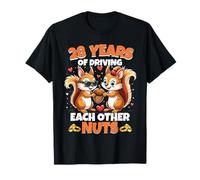 28th Wedding Anniversary 28 Years Of Driving Each Other Nuts T-Shirt