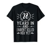 28th Wedding Anniversary Design For Him - 28 Years Marriage T-Shirt