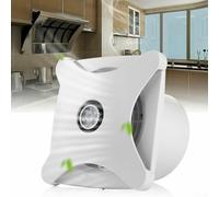 28W Bathroom Extractor Fan, Ceiling Ventilation Fan, High Airflow Silent Bathroom Fan with LED Light Air Vent Wall-mounted Exhaust Fan for Bath Toilet