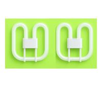 28W GR10q 4 Pin CFL 2D Butterfly Light Bulb 3500K White for Bathroom Kitchen and Office Lighting | 220V Energy Saving Ceiling Lamp for Daily Use | 2050 Lumens Standard Light Bulbs 10000H Lifespan