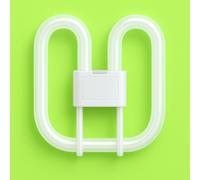 28W GR10q 4 Pin CFL 2D Butterfly Light Bulb 3500K White for Bathroom Kitchen and Office Lighting | 220V Energy Saving Ceiling Lamp for Daily Use | 2050 Lumens Standard Light Bulbs 10000H Lifespan