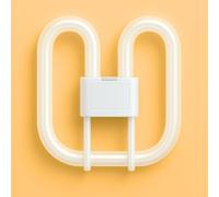 28W GR10q 4 Pin CFL 2D Butterfly Light Bulb 4000K Cool White For Bathroom Kitchen and Office Lighting | 220V Energy Saving Ceiling Lamp For Daily Use | 2050 Lumens Standard Light Bulbs 10000H Lifespan