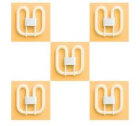 28W GR10q 4 Pin CFL 2D Butterfly Light Bulb 4000K Cool White For Bathroom Kitchen and Office Lighting | 220V Energy Saving Ceiling Lamp For Daily Use | 2050 Lumens Standard Light Bulbs 10000H Lifespan