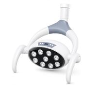 28W LED Dental Lamp | 9-Lens Shadowless Exam Light with LCD Display | 22mm Dental Chair Light for Clinic & Beauty Salon