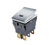 28x22mm Square Rocker Toggle Switch 15A High Current With Fixation 1Pcs(Red LED,4PIN - 2NC_3-6V)