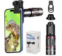 28X25 Monocular Telescope High Power, Monoculars for Adults High Power with BAK4 Prisms and FMC Lens, Compact Life Waterproof Monocular for Bird Watching Gifts Hiking Camping with Hand Strap