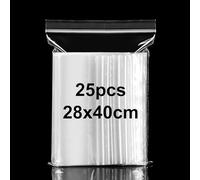28x40cm Resealable Clear Plastic Ziplock Bags Large Sealed Bag Storage Bag Press Seal Bags Thickening and Durable Grip Seal Bags for Shoes, Blankets, Clothing Storage, 25PCS