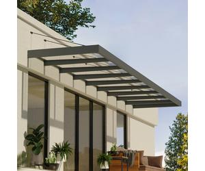 28x5 Palram Canopia Sophia XL 9000 Door Canopy Grey - Clear