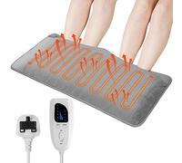 29''×15'' Electric Heated Foot Warmers, SOPPY Washable Heating Pad for Back, Neck, Shoulder, Abdomen, Knee and Leg Pain Relief, 6 Heat Levels 4 Timers, Auto Shut-Off, Warmer Fast Heating Pad Cushion