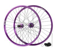 29/27.5/26 Mtb Wheelset - Front & Rear, Boost Thru Axle 15x110mm/12x148mm, 32h Disc Brake, 360 Clicks, Compatible With 7-12s Cassette For Dh/xc/am Cycling Purple 27.5''