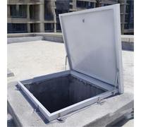 29/31/33/35/37/39 Inch Roof VentHatchWaterproof Metal Skylight Vent Door with Handle & Seal Strip Secure Building Roof Access Modern Steel Design (75 x 75 cm)