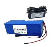 29.4V 32Ah E-Bike Lithium Ion Battery Pack with Charger 7S6P Electric Bicycle Battery Built-in BMS High Power Waterproof PVC Shell for 250W 300W 350W 500W 750W Motor 29.4V 32Ah,Bullet+SM