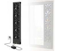 29.5-31.5 Inch Vertical Window Fan for Sliding Windows Exhaust Only | Align Perfectly with Window Top and Bottom Tracks Tool-Free With Variable Speed for Bedrooms Smoky Spaces Hot Areas