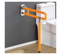 29.5" Foldable Toilet Grab Bars, Anti-Slip Flip Up Arm Rails, Shower Safety ils, Elderly Assistance, Portable Bathroom Support, Handicap Aids for Seniors