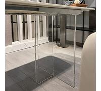29.5in high Acrylic Furniture Legs, coffee Table Replacement leg, Modern Home Decor DIY Clear Legs for desk, coffee table, wardrobe, cabinet (Color : Clear(B), Size : 40 * 70cm)