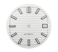 29.7mm Mechanical Watch dial fit NH35 Movement C3green Night Light Black White Blue Brown Faces Parts Customized(2)