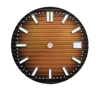 29.7mm Mechanical Watch dial fit NH35 Movement C3green Night Light Black White Blue Brown Faces Parts Customized(10)