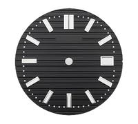29.7mm Mechanical Watch dial fit NH35 Movement C3green Night Light Black White Blue Brown Faces Parts Customized(37 EU)