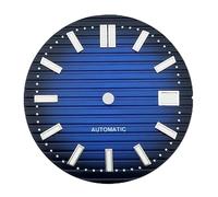 29.7mm Mechanical Watch dial fit NH35 Movement C3green Night Light Black White Blue Brown Faces Parts Customized(8)