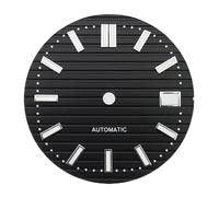 29.7mm Mechanical Watch dial fit NH35 Movement C3green Night Light Black White Blue Brown Faces Parts Customized(35 EU)