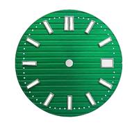 29.7mm Mechanical Watch dial fit NH35 Movement C3green Night Light Black White Blue Brown Faces Parts Customized(18)