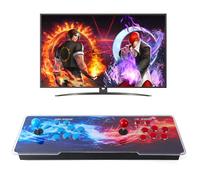 【29,800 Games in 1】 Pandora Box Arcade Console - Retro Video Game Machine with Dual Joysticks, 3D System, 4-Player Support, HDMI/VGA Compatible, Save & Search Features (3D 10000 Games)