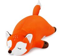 29.9 inch Giant Fox Plush Toys Large Fox Plush Pillow for Unisex, Animal Stuffed Plushies Super Soft Cute Fox Cuddly Hugging Pillow Cushion Stuff Dolls Birthday Xmas Gifts Room Decor Stuffed Fox