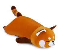 29.9 inch Red Panda Plush Toy Large Stuffed Animal Pillow Giant Plush Pillow Cuddly Toy Cute Stuffed Red Panda Cushion Doll Christmas Birthday New Year Soft Gift for Girls Boys