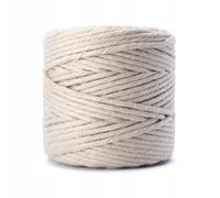 29 Colors 3mm Braided Macrame 100% Cotton Cord Crafting, Jewelry Making & Rustic Home Décor String Rope Craft Project DIY Supply Soft Nartural Knotting Boho Decor Knitting (Sandy, 100m)