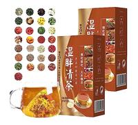 29 Flavors Liver Care Tea, Dampness Removing Slimming Tea, Liver Support Tea, Health Liver Care Tea, Chunzitang 29 Flavor Herbal Chinese Tea (B-2 Pack)