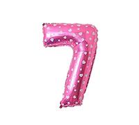 29-In Number Balloon Decorative Aluminum Foil Balloon Birthday Wedding Party Holiday Gift Decoration Style 7, pink love