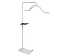 29 Inch 45W Half Moon Beauty Lamp, Telescopic Adjustable Bracket Touch Key Half Moon Beauty Lamp 2500LM 350 Degree Rotation for Facial Hydrotherapy (White)