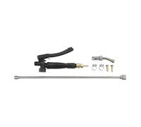 29-inch Adjustable Garden Sprayer Wand with Lockable Switch, Brass Barb & Stainless Steel Connector for High-Pressure Hose Systems, Car Wash and