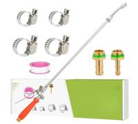 29 Inch All Metal Spray Bar With Thickened SS Extension Rod And Threaded Brass Barb Fittings 1/4 And 3/8 Inch For Garden Tasks