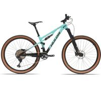 29 Inch Carbon Fiber Mountain Bike, Downhill Tube Axle Soft Tail, NX-12 Speed AM Off-Road Dual Suspension(A,29in/17in)