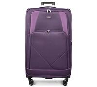 29 Inch Large Lightweight Softside Spinner Suitcase - Travel Luggage with Telescopic Handle, Dual 4-Wheel System, Built-in 3-Digit Lock - Purple - Ideal for Business and Leisure Travel