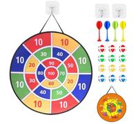 29 Inches Dartboards-Outdoor-Double Sided Kids Dart Board Set - Boys Toys Double Sided Dartboards with 20 Sticky Balls, Large 29-Inch Board,Gifts for 4 5 6 7 8 Year Old Boy Girl and Adult