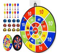 29" Large Dart Board for Kids, Dart Board with 12pcs Sticky Balls and 12 pcs Darts, Indoor/Sport Outdoor Carnival Party Game Toys, Birthday Gifts for 4 5 6 7 8 9 10 11 12 Year Old Boys Girls