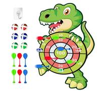 29" Large Dinosaur Dart Board for Kids with 6 Sticky Balls & 6 Darts, Indoor Outdoor Sport Games Multi-Player Party Game, Dart Board Toys for Kids 3-12 Years Childrens Birthday