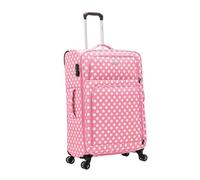29" Large Super Lightweight 4 Wheel Suitcase Luggage Expandable with Wheels 97L 3.6Kg Check in Pink