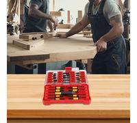 29-Pc Magnetic Screwdriver Bit Set Compatible with Drivers - Includes 75mm Bit Holder & Organized Storage Box